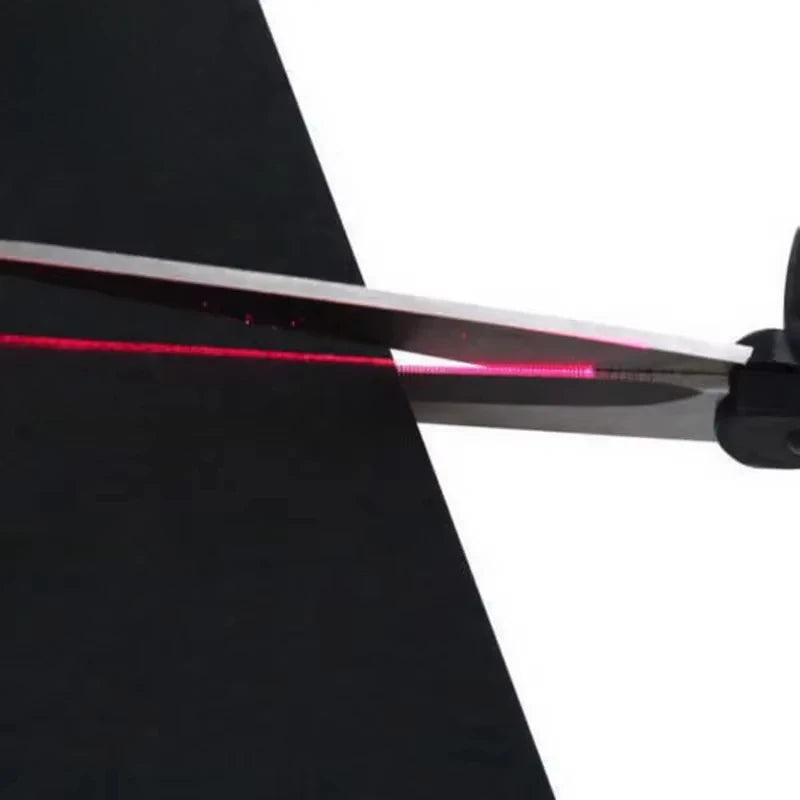 Laser-Schere mit Präzisions-Laserführung – Edelstahl-Klingen für Stoff, Papier & Basteln